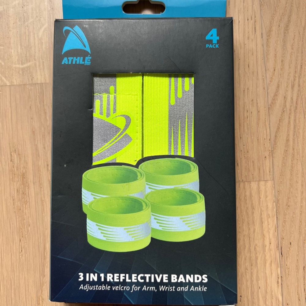 Runner’s reflective arm bands